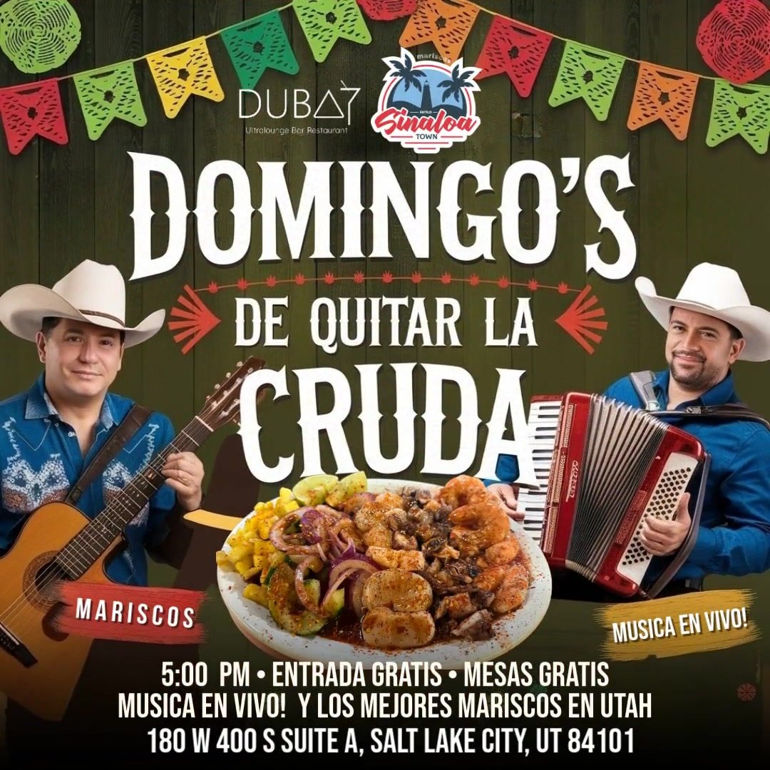 Domingos de Quitar La Cruda | Live Music & Seafood Experience in Salt Lake City, UT