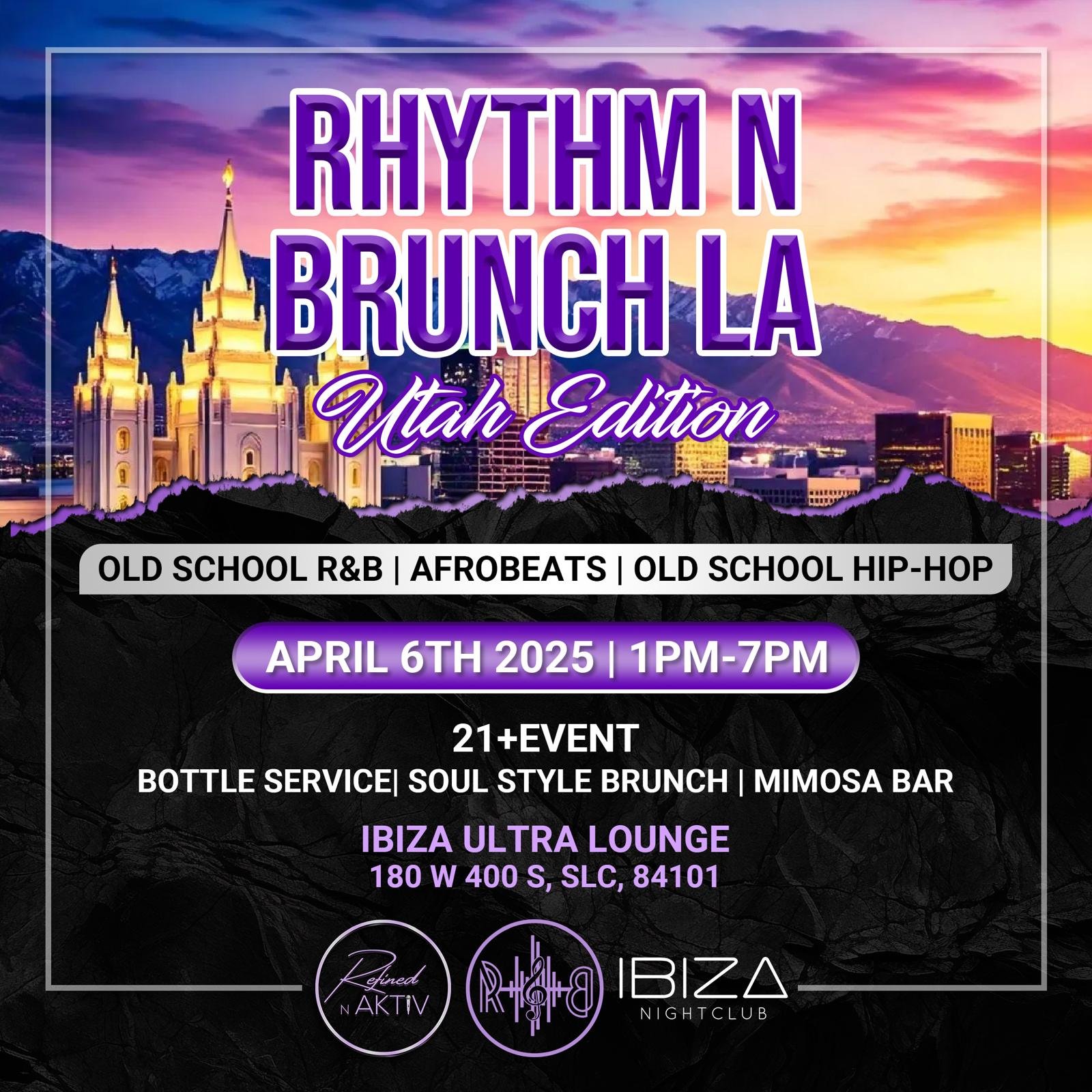 Rythm n Brunch | SLC – April 6, 2025